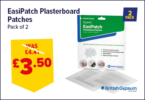 GYPROC EASIPATCH PLASTERBOARD PATCHES PK2