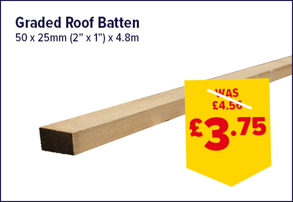 Graded Roof Batten Treated 50 x 25mm (2