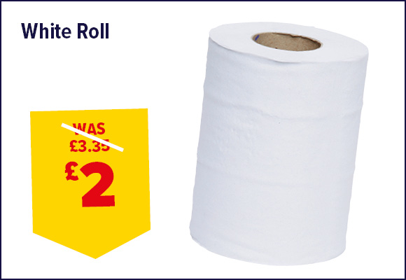 WHITE PAPER ROLL