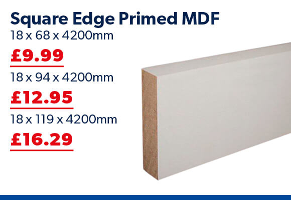 Square Edge Primed MDF