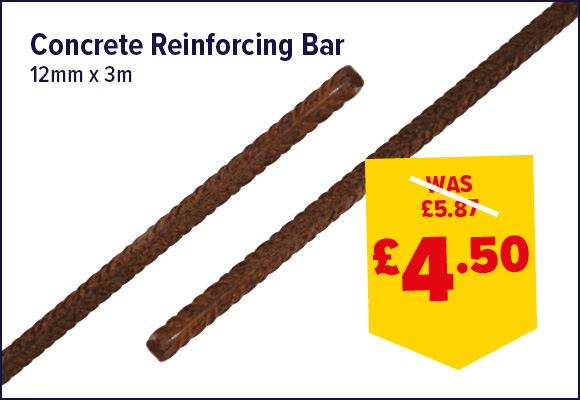 CONCRETE REINFORCING BAR 12MMX3M