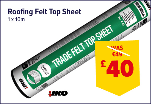 IKO TRADE ROOFING FELT GREEN MINERAL CAP SHEET