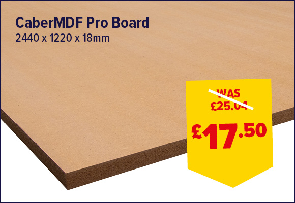 CABERMDF PRO BOARD 2440X1220X18MM FSC® C014770