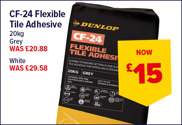 DUNLOP CF-24 FLEXIBLE TILE ADHESIVE 20KG
