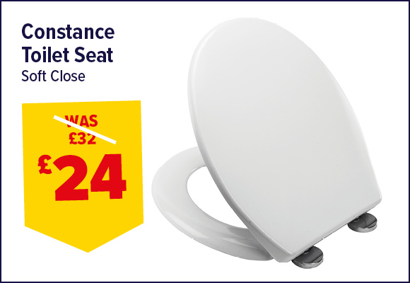 CROYDEX CONSTANCE TOILET SEAT SOFT CLOSE + FLEXI-FIX