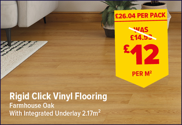 CRAFTSMAN RIGID CLICK FLOORING FARMHOUSE OAK SPC 2.17m2
